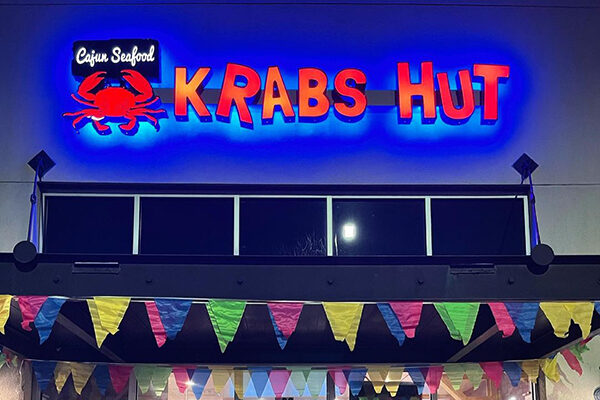 The Krabs Hut sign off Moreland.