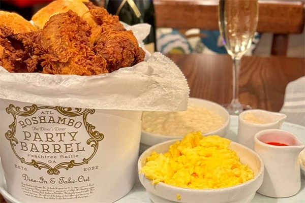 fried chicken bucket from roshambo | 2355 Peachtree Rd, Atlanta, GA 30305