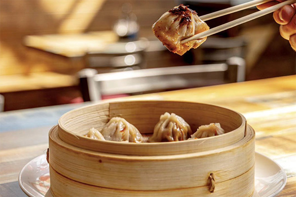 soup dumplings from dumpling factory in west midtown | 950 West Marietta St NW A130, Atlanta, GA 30318