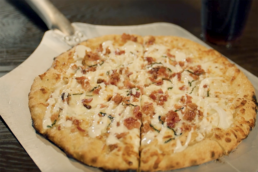 The Chicken Bacon Ranch Pizza from the Mule House Wood Fired Pizza - 139 W Main St, Cartersville, GA 30120